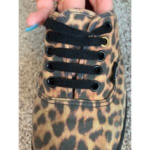 Cheetah Print Lowtop Vans Limited Edition